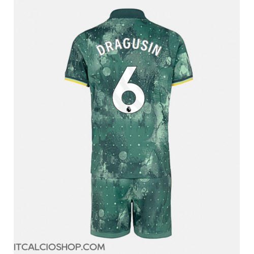 Tottenham Hotspur Radu Dragusin #6 Terza Maglia Bambino 2024-25 Manica Corta (+ Pantaloni corti)